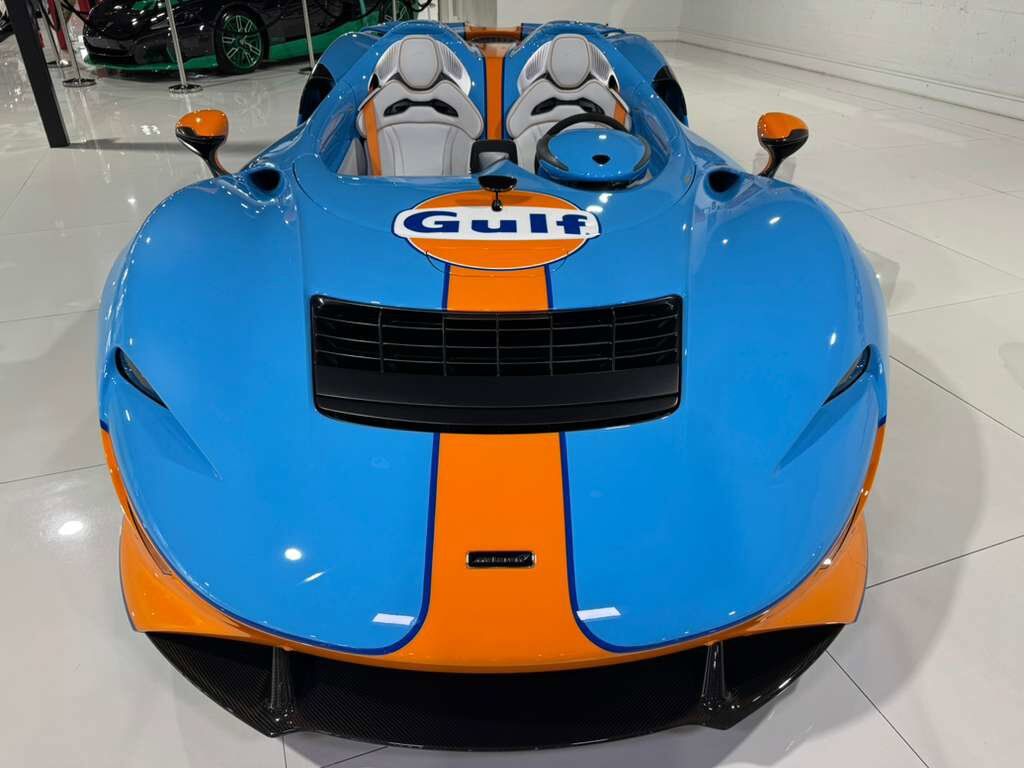 2021 McLaren Elva chassis #88/149 for the world, factory painted Gulf Racing livery Fort Lauderdale FL