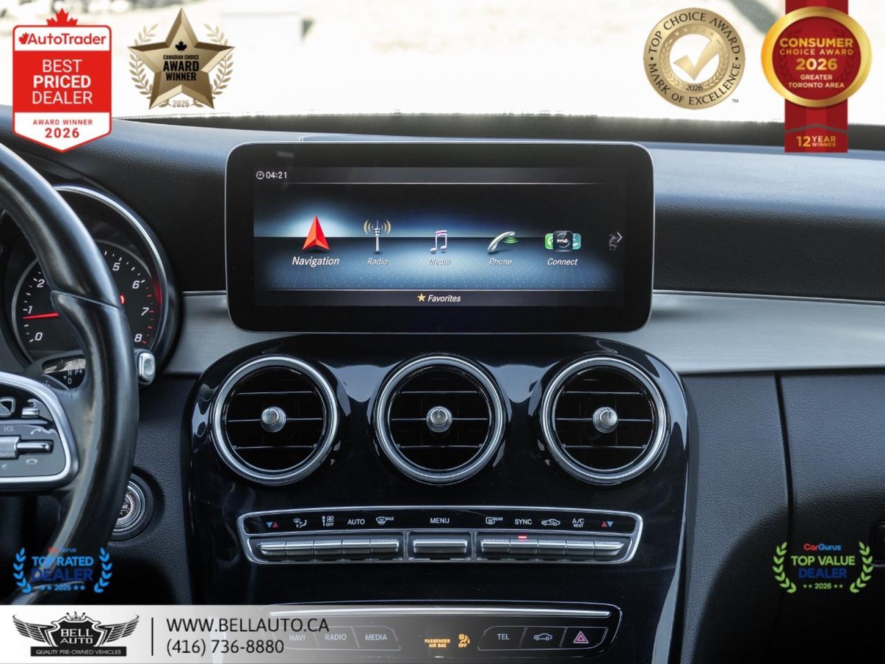 2021 Mercedes-Benz C-Class C300 | AMGPKG | NIGHTPKG | PRMPKG | NAVI | 360CAM | PANO | BRMSTR | NOACCIDENT Toronto ON