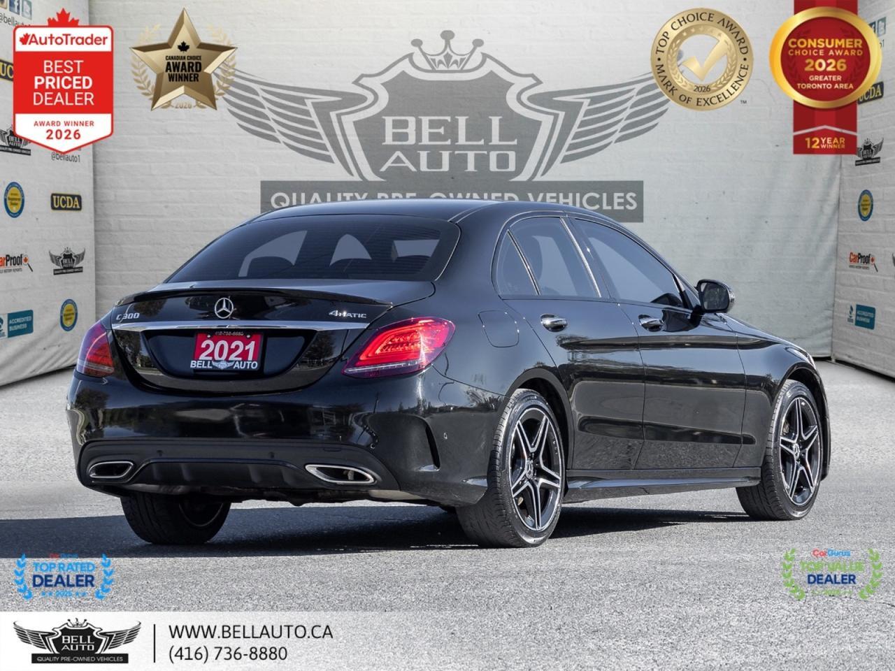 2021 Mercedes-Benz C-Class C300 | AMGPKG | NIGHTPKG | PRMPKG | NAVI | 360CAM | PANO | BRMSTR | NOACCIDENT Toronto ON