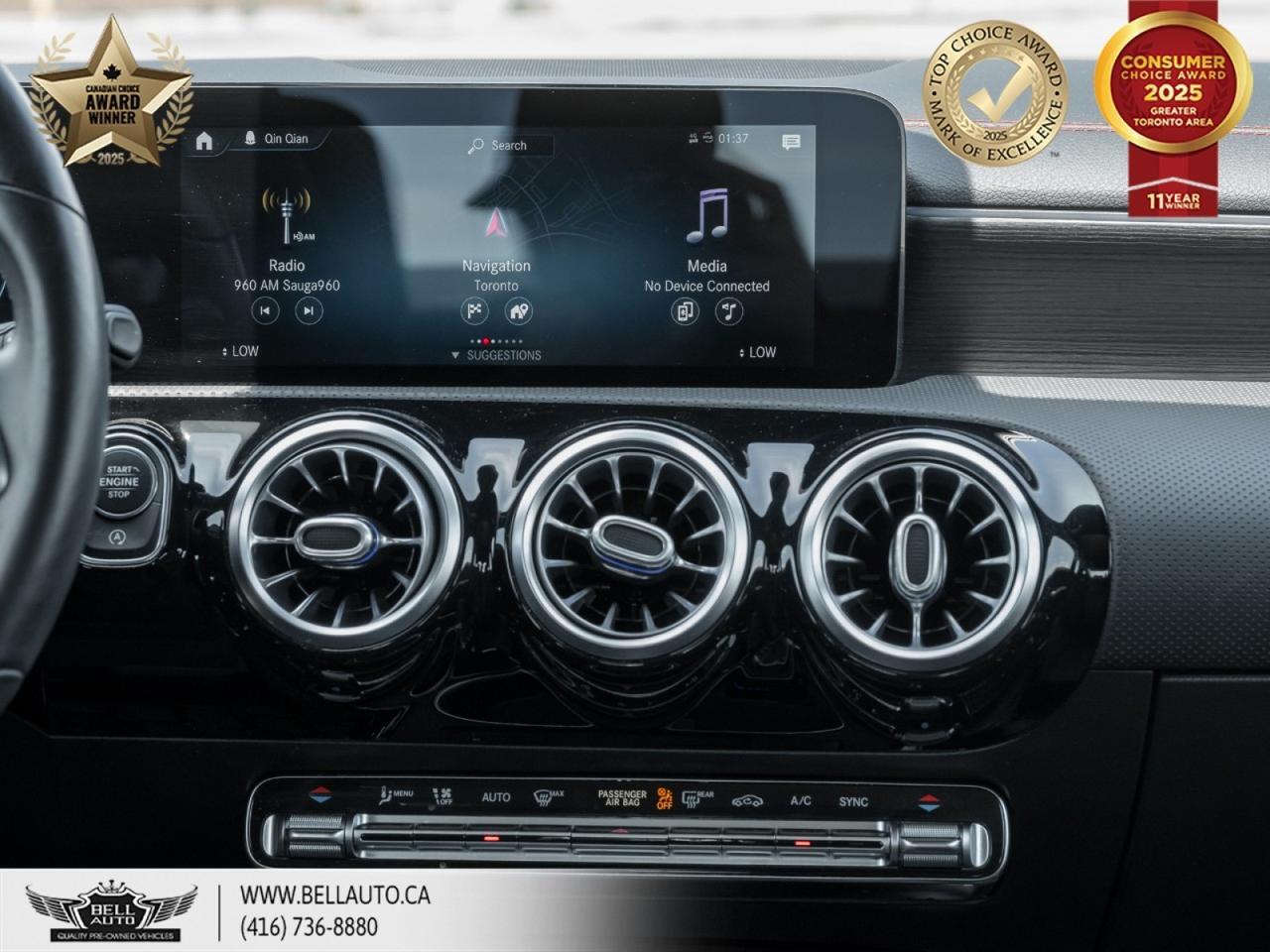2021 Mercedes-Benz CLA 250 | AMGPKG | NIGHTPKG | 360CAM | NAVI | PANO | BACKUPCAM | APPLECARPLAY® | WIRELESSCHARGING Toronto ON
