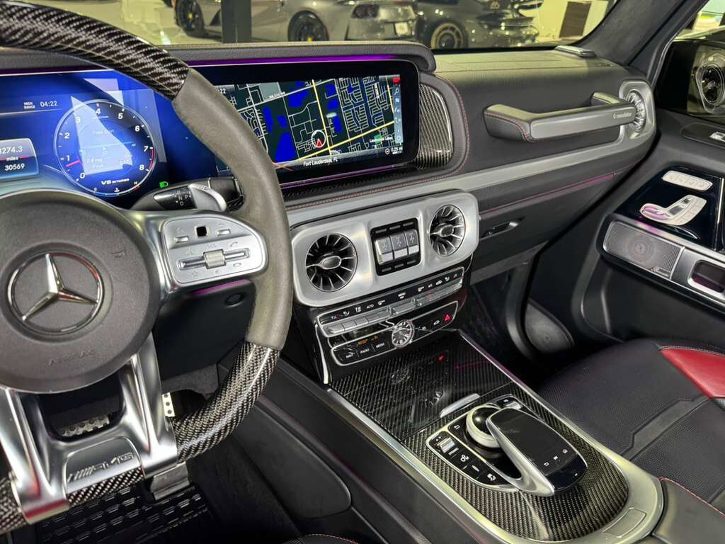 2021 Mercedes-Benz G-Class AMG G 63 Night Black Magno paint,interior carbon trim,dinamica headliner,Burmester High-End & MORE!! Fort Lauderdale FL