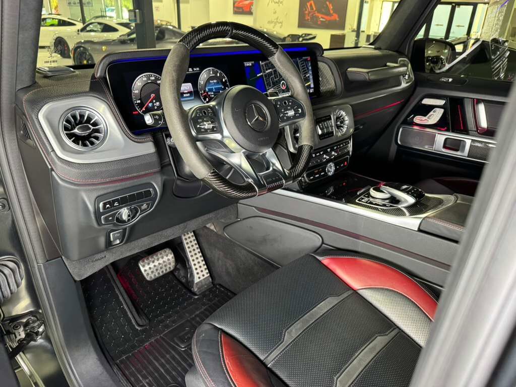 2021 Mercedes-Benz G-Class AMG G 63 Night Black Magno paint,interior carbon trim,dinamica headliner,Burmester High-End & MORE!! Fort Lauderdale FL