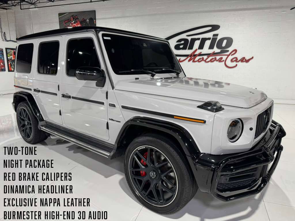 2021 Mercedes-Benz G-Class AMG G 63 two-tone, Night Package, Exclusive Nappa leather, High-End audio AND MUCH MORE!!