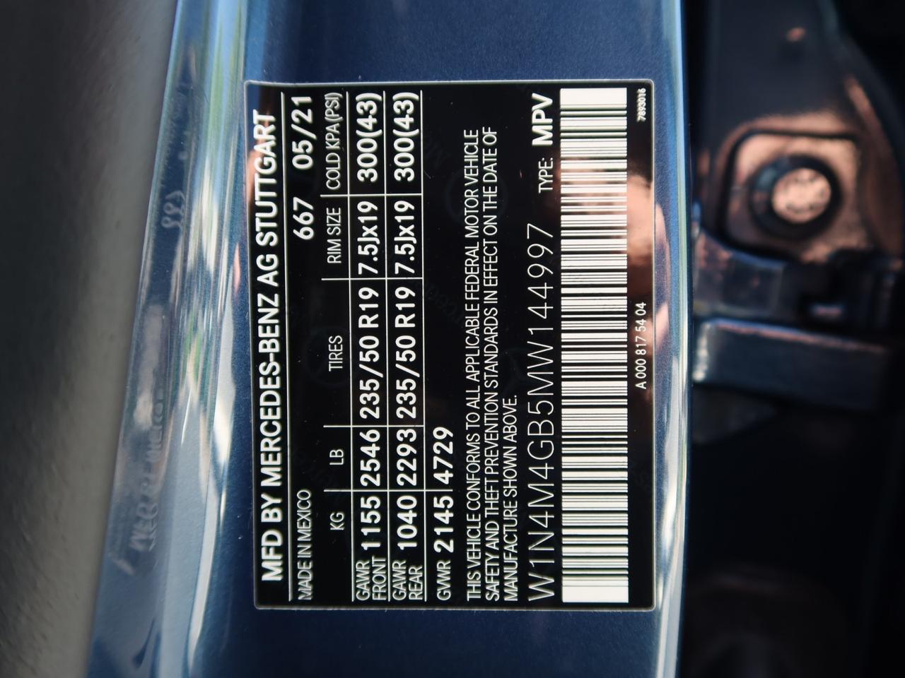 2021 Mercedes-Benz GLB 250 Premium Package CPO Warranty Denim Blue Metallic Scottsdale AZ