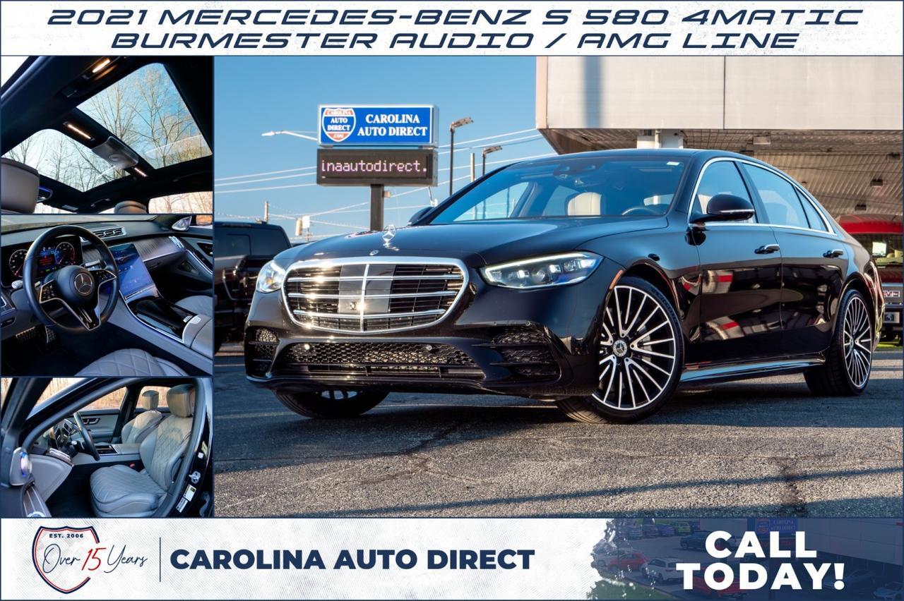 2021 Mercedes-Benz S 580 4Matic / Burmester Audio / AMG Line / Night PKG!