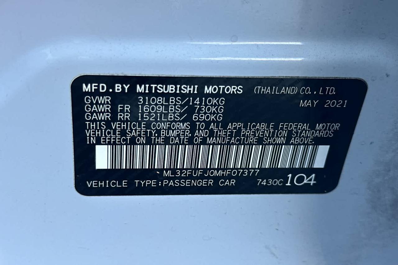 2021 Mitsubishi Mirage G4 LE Roseville CA