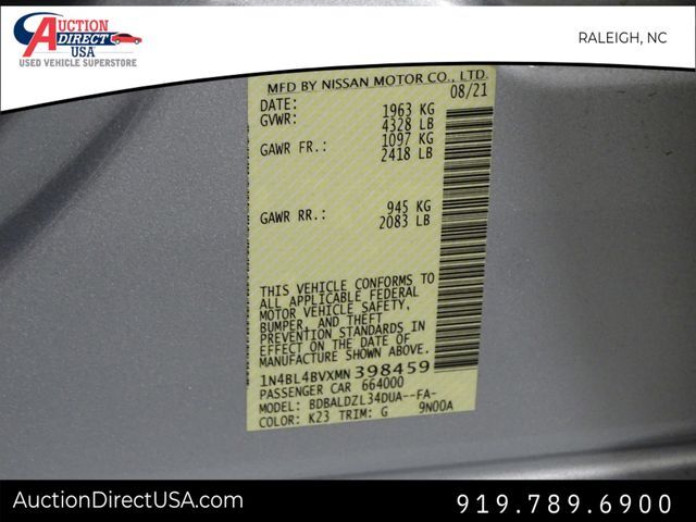 2021 Nissan Altima 2.5 S Raleigh NC