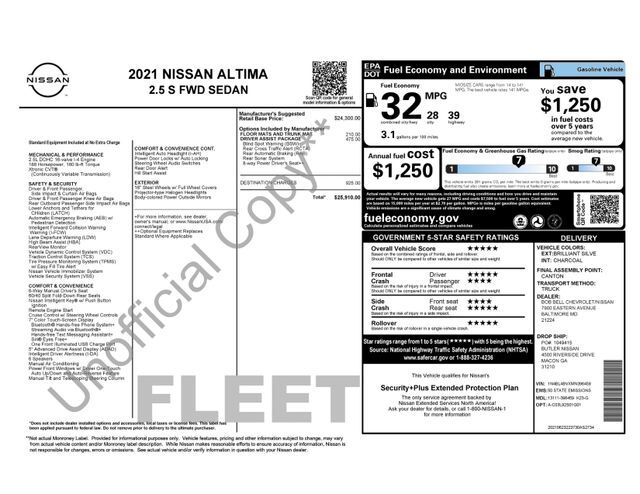 2021 Nissan Altima 2.5 S Raleigh NC