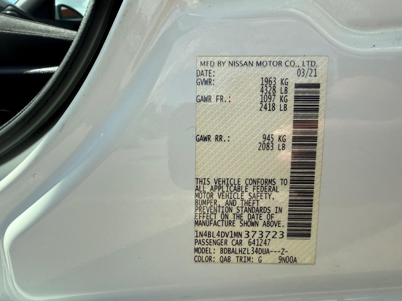 2021 Nissan Altima SV FWD Austin TX