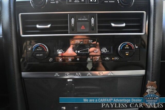 2021 Nissan Armada SV / AWD / AutoStart / 5.6L V8 / Power & Heated Leather Seats / Navigation / Lane Departure & Blind Spot Alert / Apple CarPlay & Android Auto / Adaptive Cruise / Keyless Entry & Start / 3rd Row / Seats 8 Anchorage AK