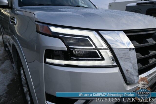 2021 Nissan Armada SV / AWD / AutoStart / 5.6L V8 / Power & Heated Leather Seats / Navigation / Lane Departure & Blind Spot Alert / Apple CarPlay & Android Auto / Adaptive Cruise / Keyless Entry & Start / 3rd Row / Seats 8 Anchorage AK