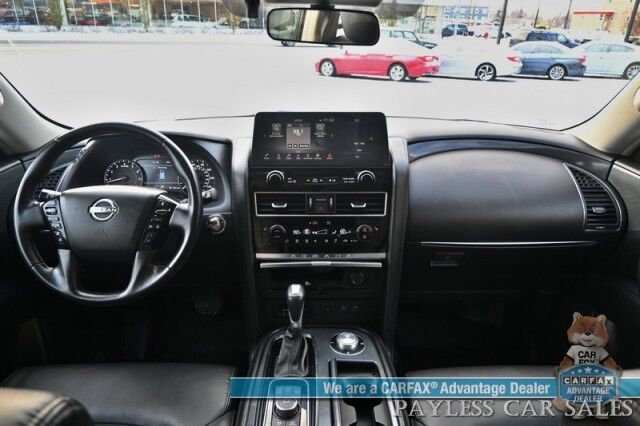 2021 Nissan Armada SV / AWD / AutoStart / 5.6L V8 / Power & Heated Leather Seats / Navigation / Lane Departure & Blind Spot Alert / Apple CarPlay & Android Auto / Adaptive Cruise / Keyless Entry & Start / 3rd Row / Seats 8 Anchorage AK