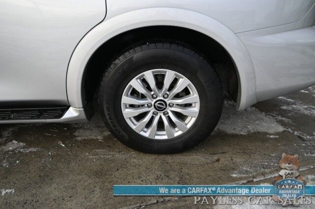 2021 Nissan Armada SV / AWD / AutoStart / 5.6L V8 / Power & Heated Leather Seats / Navigation / Lane Departure & Blind Spot Alert / Apple CarPlay & Android Auto / Adaptive Cruise / Keyless Entry & Start / 3rd Row / Seats 8 Anchorage AK