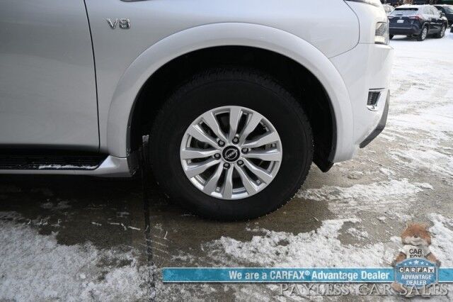 2021 Nissan Armada SV / AWD / AutoStart / 5.6L V8 / Power & Heated Leather Seats / Navigation / Lane Departure & Blind Spot Alert / Apple CarPlay & Android Auto / Adaptive Cruise / Keyless Entry & Start / 3rd Row / Seats 8 Anchorage AK