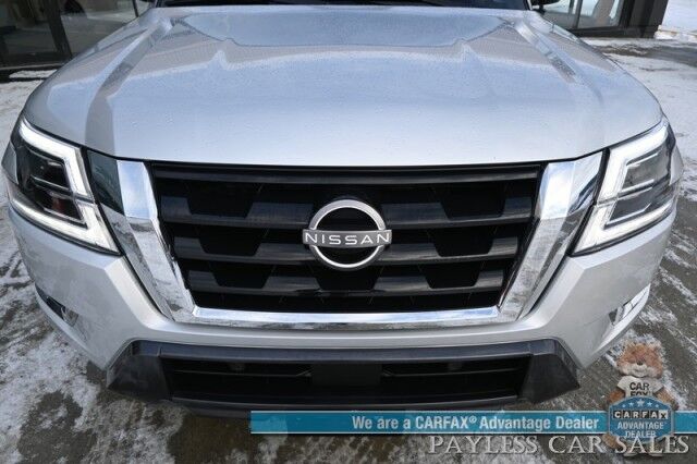 2021 Nissan Armada SV / AWD / AutoStart / 5.6L V8 / Power & Heated Leather Seats / Navigation / Lane Departure & Blind Spot Alert / Apple CarPlay & Android Auto / Adaptive Cruise / Keyless Entry & Start / 3rd Row / Seats 8 Anchorage AK