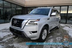 2021_Nissan_Armada_SV / AWD / AutoStart / 5.6L V8 / Power & Heated Leather Seats / Navigation / Lane Departure & Blind Spot Alert / Apple CarPlay & Android Auto / Adaptive Cruise / Keyless Entry & Start / 3rd Row / Seats 8_ Anchorage AK