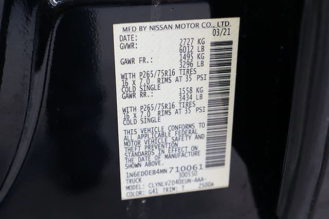 2021 Nissan Frontier PRO-4X Raleigh NC