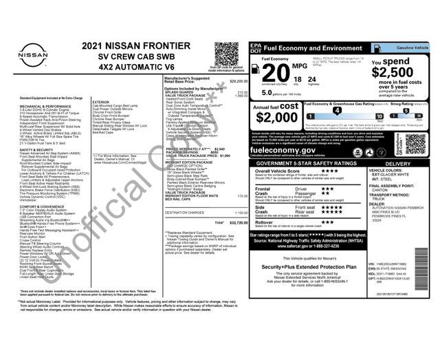 2021 Nissan Frontier SV Raleigh NC