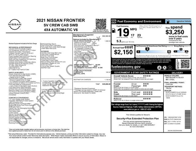 2021 Nissan Frontier SV Raleigh NC