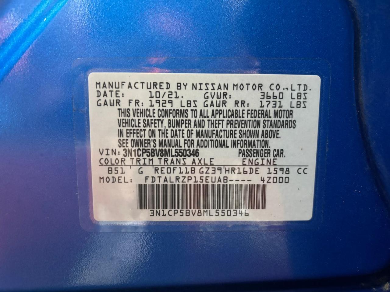 2021 Nissan Kicks S Xtronic CVT Franklin OH
