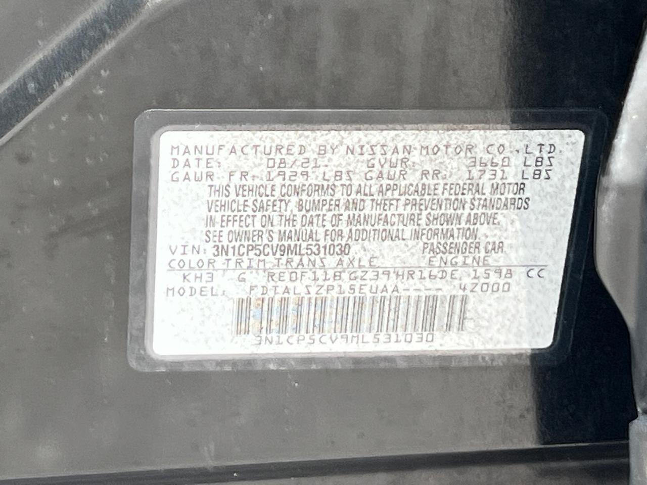 2021 Nissan Kicks SV Hagerstown MD