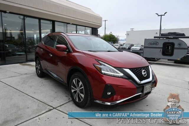 2021 Nissan Murano SV / AWD / Auto Start / Premium Cloth Seats / Adaptive Cruise Control / Blind Spot & Lane Alert / Collision Alert / Apple CarPlay & Android Auto / Back up Camera / Keyless Entry & Start / 28 MPG Anchorage AK