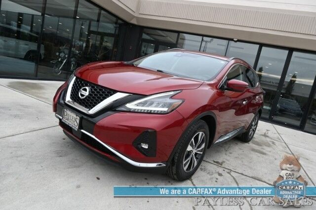 2021 Nissan Murano SV / AWD / Auto Start / Premium Cloth Seats / Adaptive Cruise Control / Blind Spot & Lane Alert / Collision Alert / Apple CarPlay & Android Auto / Back up Camera / Keyless Entry & Start / 28 MPG Anchorage AK