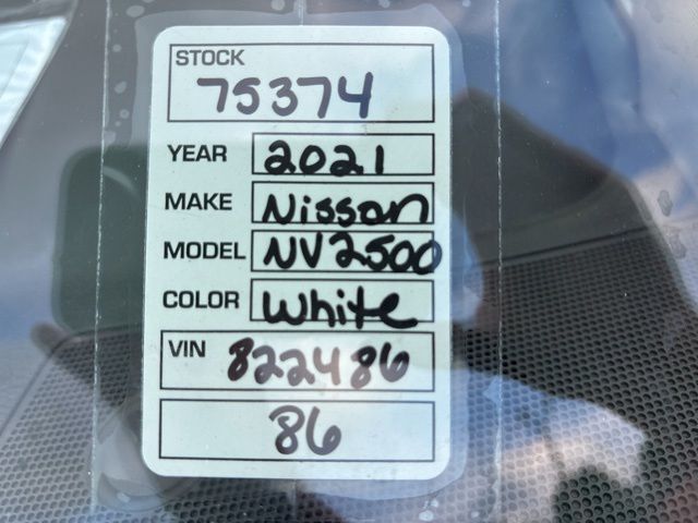 2021 Nissan NV2500 HD SV Jacksonville FL