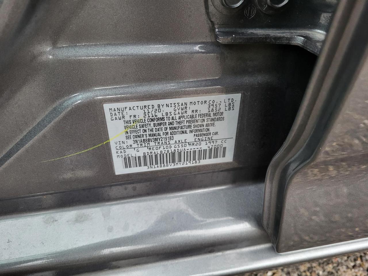 2021 Nissan Sentra S CVT Beeville TX