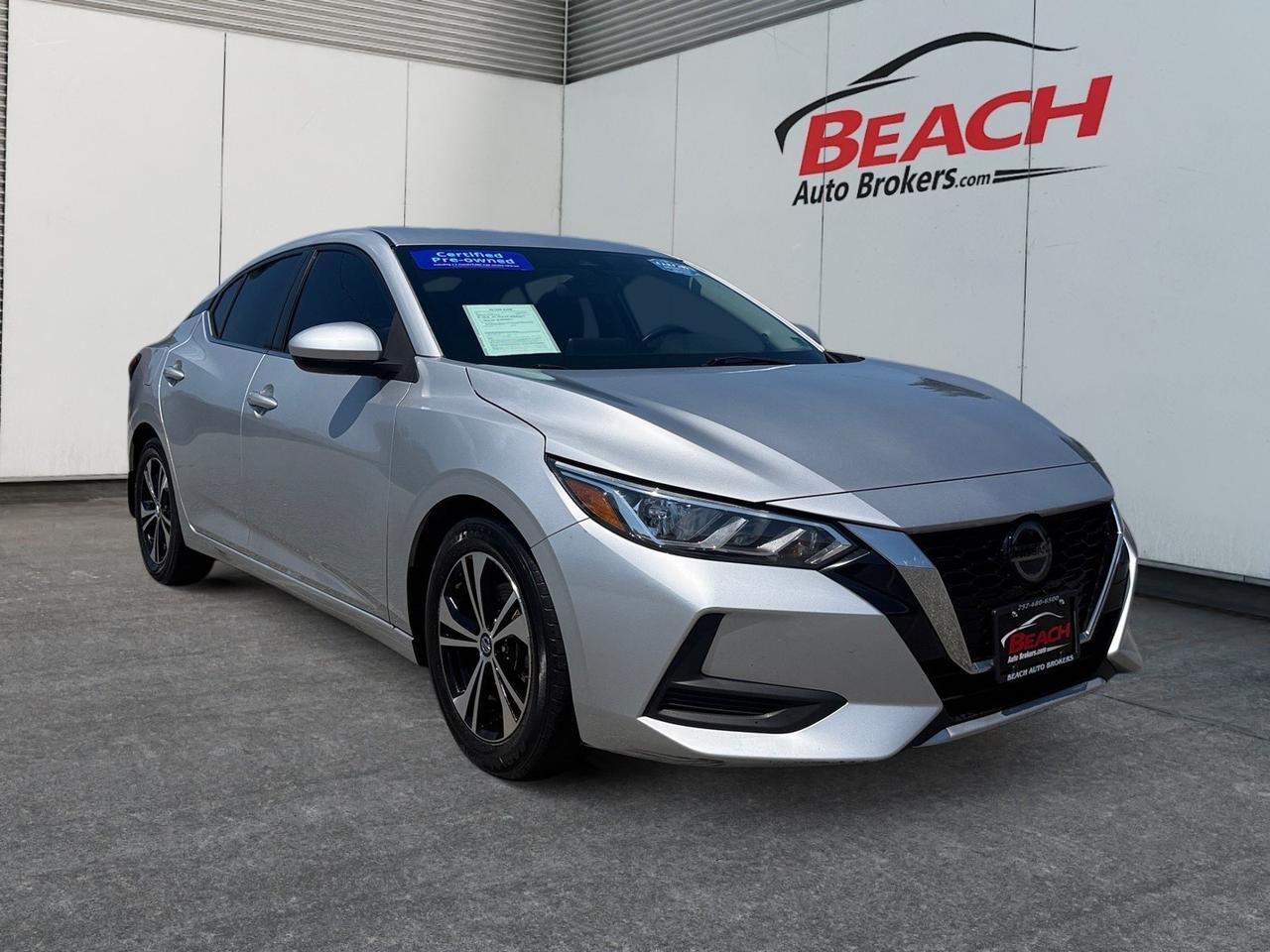 2021 Nissan Sentra SV, APPLE CARPLAY/ANDROID AUTO, BACKUP CAMERA, POWER MIRRORS, BLUETOOTH, REMOTE START, ALL WEATHER FLOOR MATS, AUTOMATIC HEADLIGHTS, FOG LAMPS, COME AND TEST DRIVE THIS NISSAN SENTRA TODAY!
