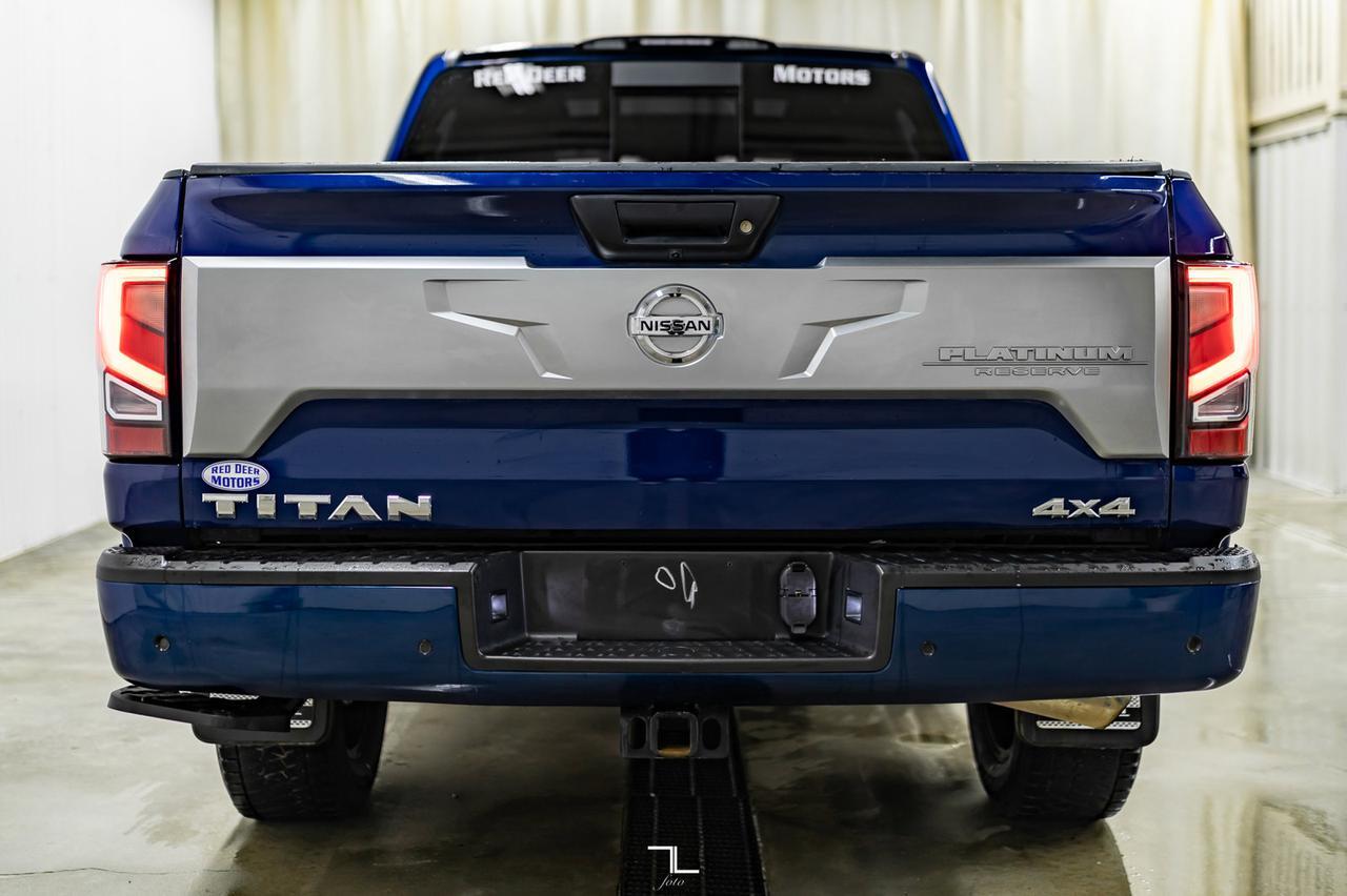 2021 Nissan Titan 4x4 Crew Cab Platinum Reserve Leather Roof Nav Red Deer AB