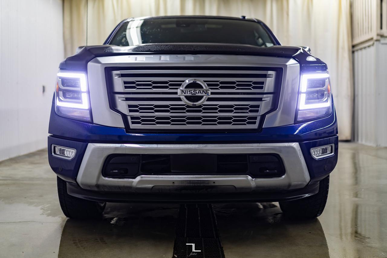 2021 Nissan Titan 4x4 Crew Cab Platinum Reserve Leather Roof Nav Red Deer AB