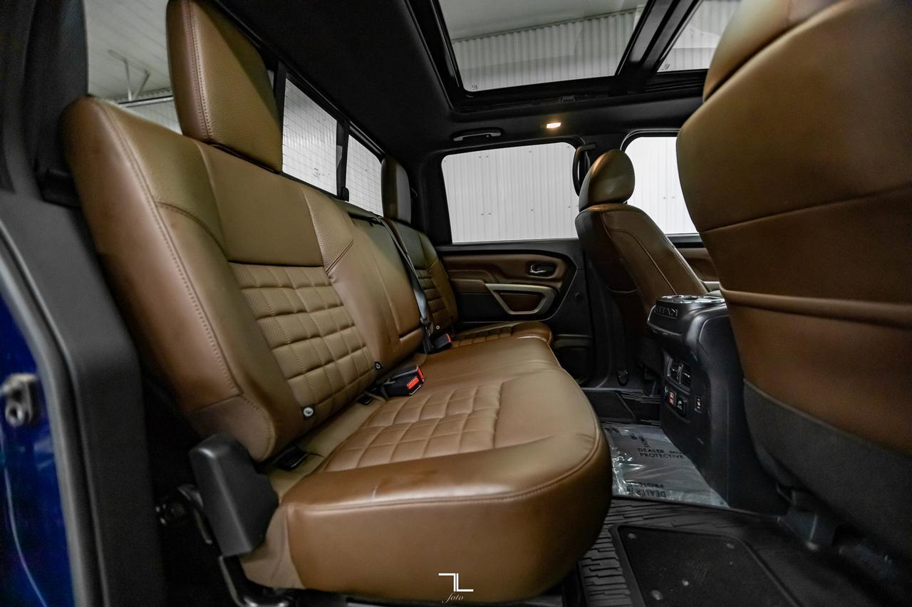 2021 Nissan Titan 4x4 Crew Cab Platinum Reserve Leather Roof Nav Red Deer AB