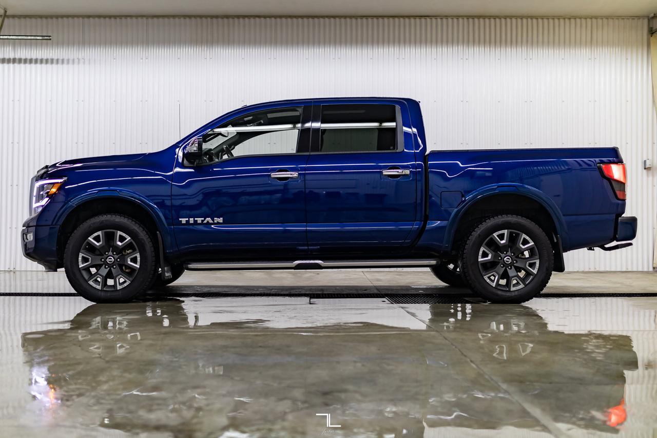 2021 Nissan Titan 4x4 Crew Cab Platinum Reserve Leather Roof Nav Red Deer AB