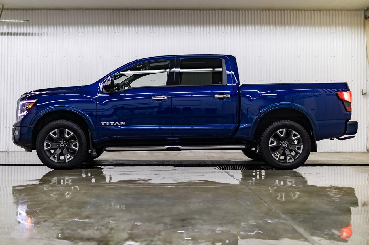 2021 Nissan Titan 4x4 Crew Cab Platinum Reserve Leather Roof Nav Red Deer AB