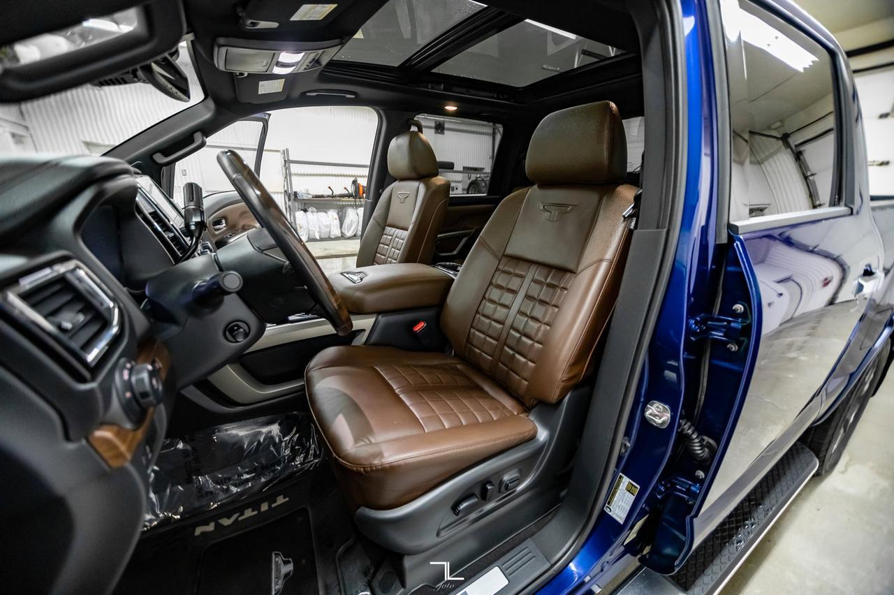 2021 Nissan Titan 4x4 Crew Cab Platinum Reserve Leather Roof Nav Red Deer AB