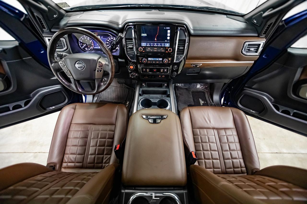 2021 Nissan Titan 4x4 Crew Cab Platinum Reserve Leather Roof Nav Red Deer AB