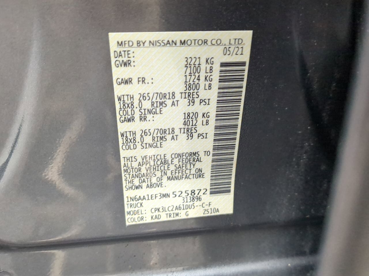 2021 Nissan Titan SV Winder GA