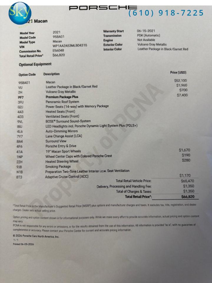 2021 Porsche Macan AWD West Chester PA