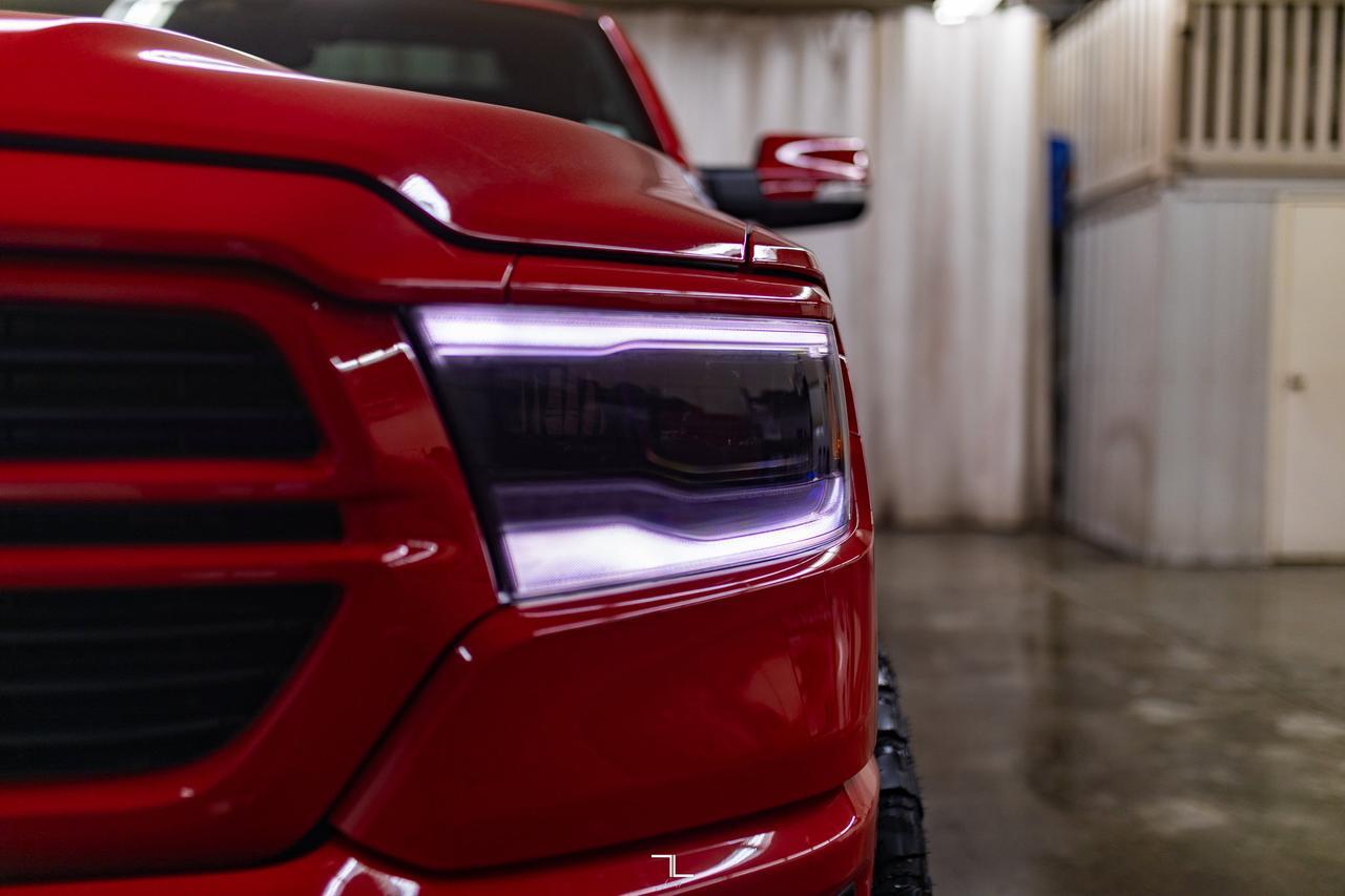 2021 Ram 1500 4x4 Crew Cab Sport Leather Nav BCam Level Kit Red Deer AB