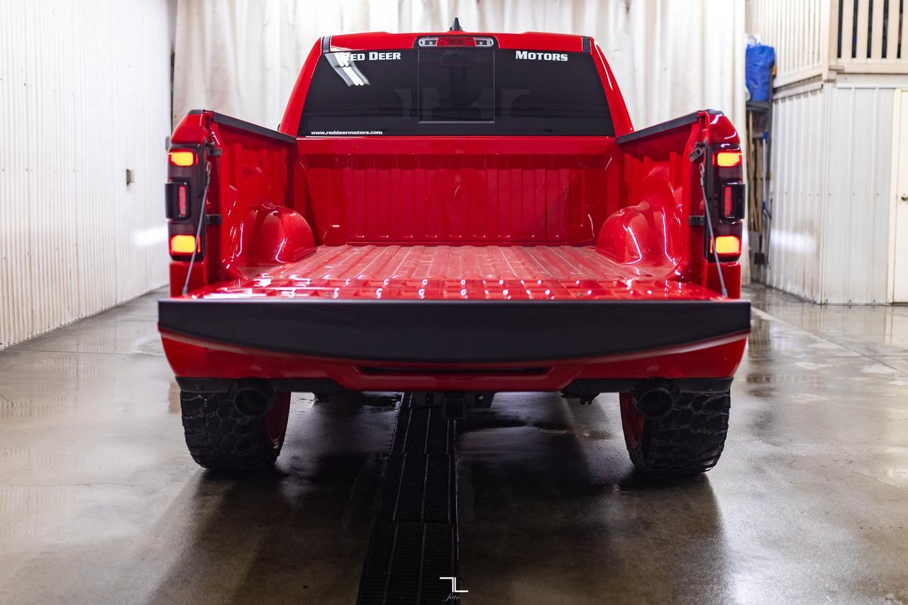 2021 Ram 1500 4x4 Crew Cab Sport Leather Nav BCam Level Kit Red Deer AB