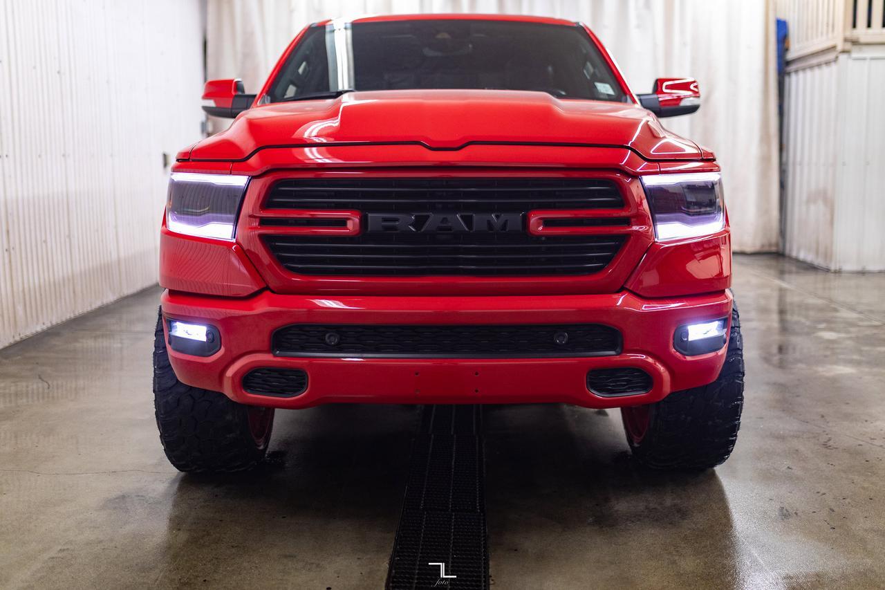 2021 Ram 1500 4x4 Crew Cab Sport Leather Nav BCam Level Kit Red Deer AB