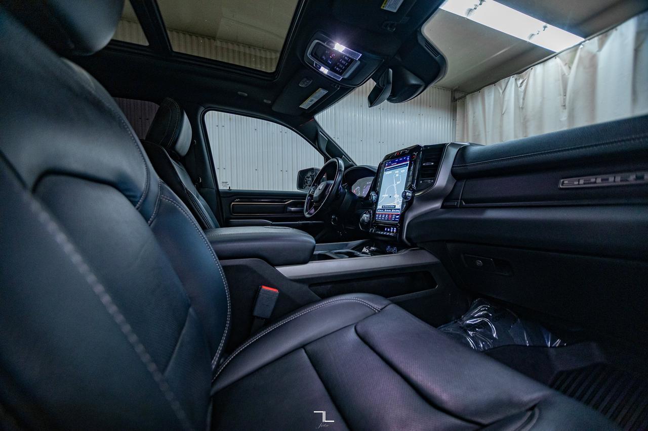 2021 Ram 1500 4x4 Crew Cab Sport Leather Nav BCam Level Kit Red Deer AB