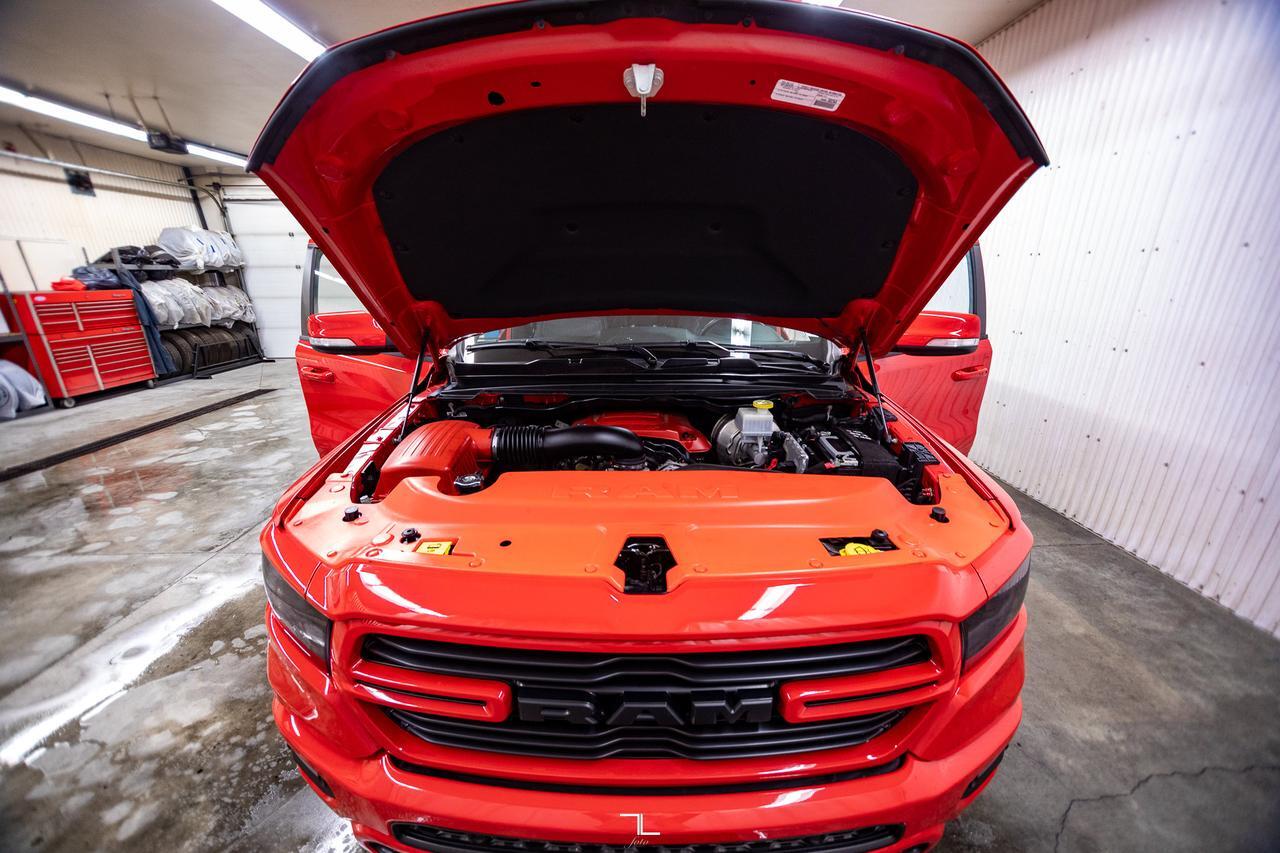 2021 Ram 1500 4x4 Crew Cab Sport Leather Nav BCam Level Kit Red Deer AB