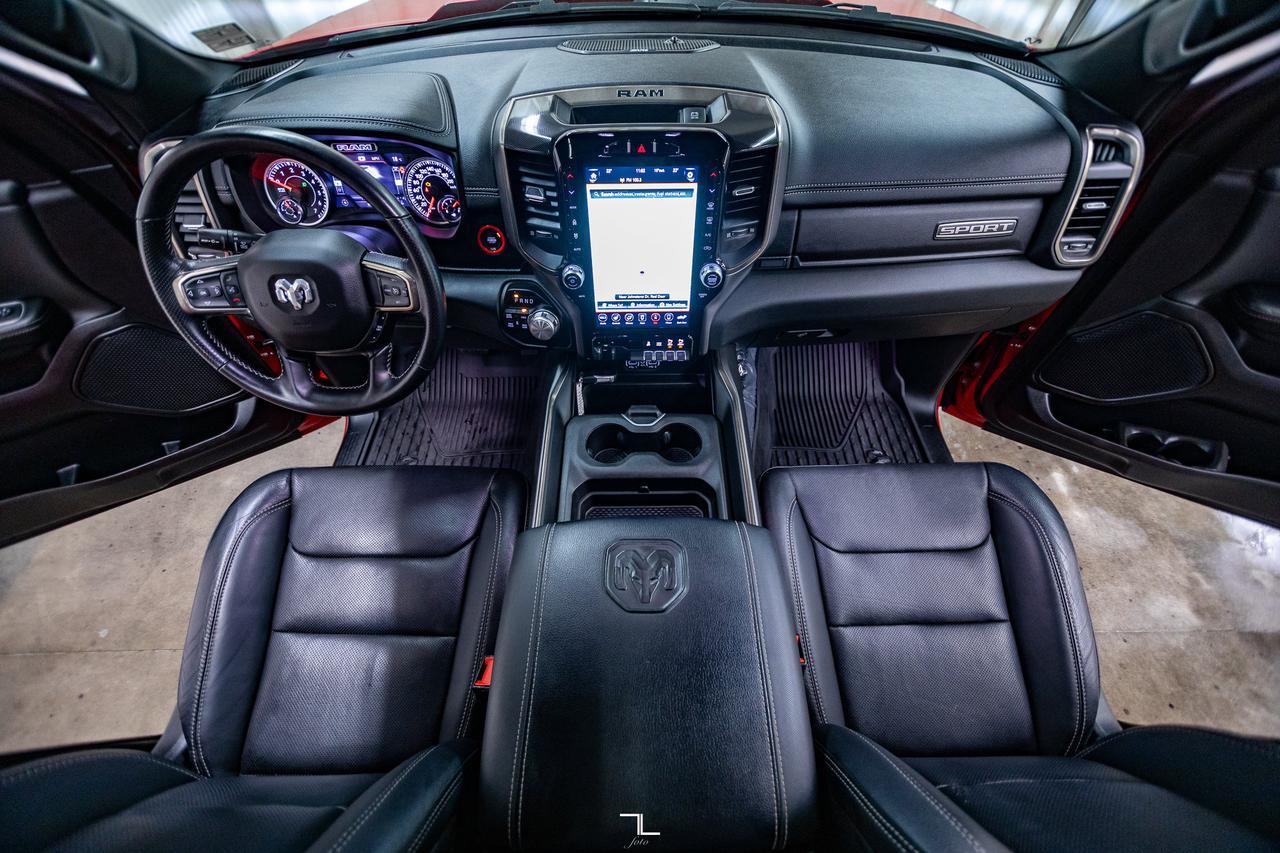 2021 Ram 1500 4x4 Crew Cab Sport Leather Nav BCam Level Kit Red Deer AB