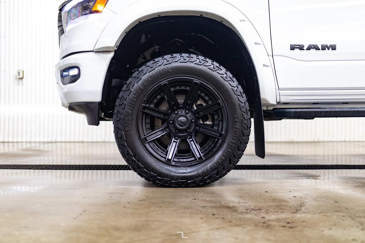 2021 Ram 1500 4x4 Crew Cab Sport Leather Roof Nav 4" Lift Kit Red Deer AB