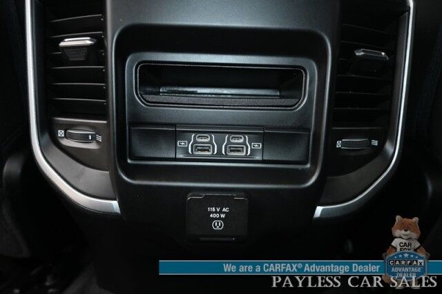 2021 Ram 1500 Big Horn / 4X4 / Crew Cab / 5.7L V8 HEMI / Sport Appearance Pkg / Heated Cloth Seats & Steering Wheel / Auto Start / Lane Departure & Collision Alert / Apple CarPlay & Android Auto / Tonneau Cover / Tow Pkg / 1-Owner Anchorage AK