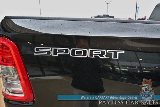 2021 Ram 1500 Big Horn / 4X4 / Crew Cab / 5.7L V8 HEMI / Sport Appearance Pkg / Heated Cloth Seats & Steering Wheel / Auto Start / Lane Departure & Collision Alert / Apple CarPlay & Android Auto / Tonneau Cover / Tow Pkg / 1-Owner Anchorage AK