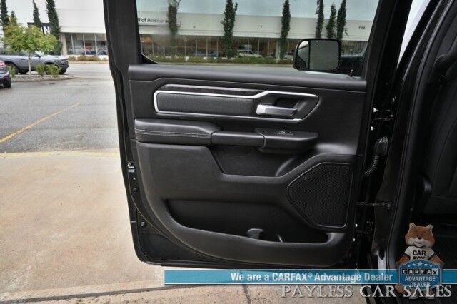 2021 Ram 1500 Big Horn / 4X4 / Crew Cab / 5.7L V8 HEMI / Sport Appearance Pkg / Heated Cloth Seats & Steering Wheel / Auto Start / Lane Departure & Collision Alert / Apple CarPlay & Android Auto / Tonneau Cover / Tow Pkg / 1-Owner Anchorage AK