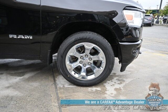2021 Ram 1500 Big Horn / 4X4 / Crew Cab / 5.7L V8 HEMI / Sport Appearance Pkg / Heated Cloth Seats & Steering Wheel / Auto Start / Lane Departure & Collision Alert / Apple CarPlay & Android Auto / Tonneau Cover / Tow Pkg / 1-Owner Anchorage AK
